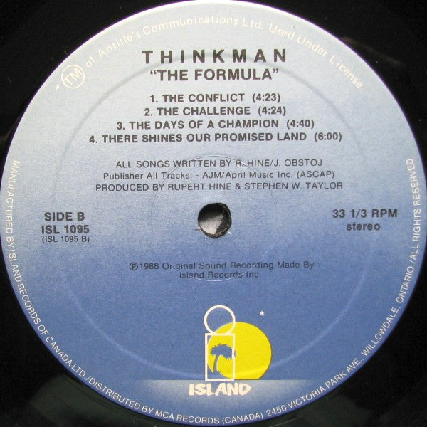 Thinkman : The Formula (LP, Album)