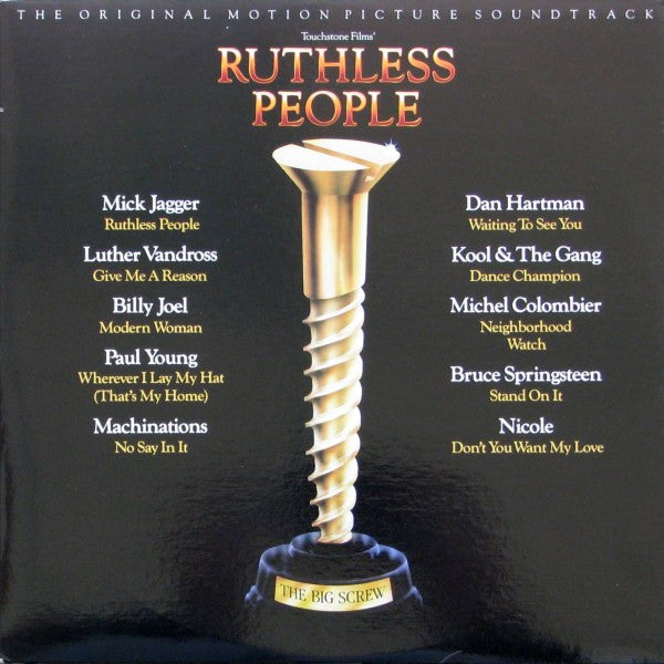 Various : Ruthless People: The Original Motion Picture Soundtrack (LP, Album, Comp)