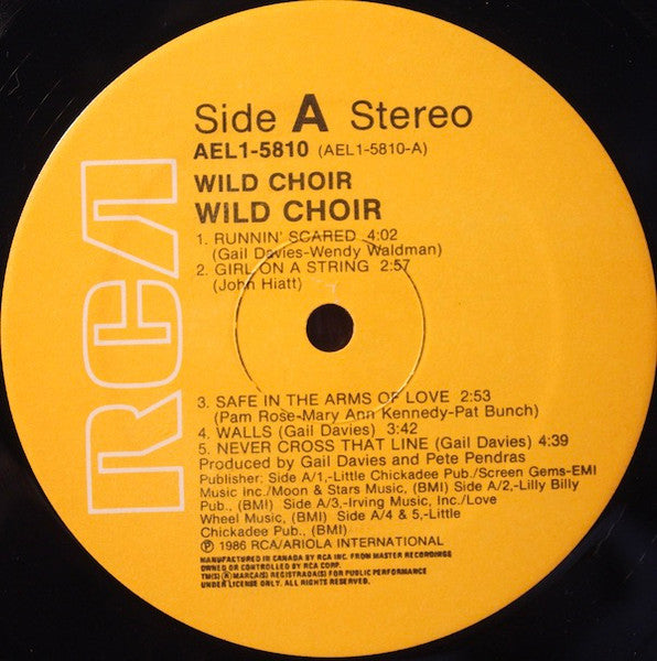 Wild Choir : Wild Choir (LP, Album)