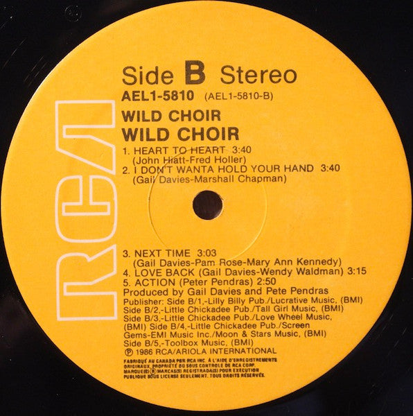 Wild Choir : Wild Choir (LP, Album)
