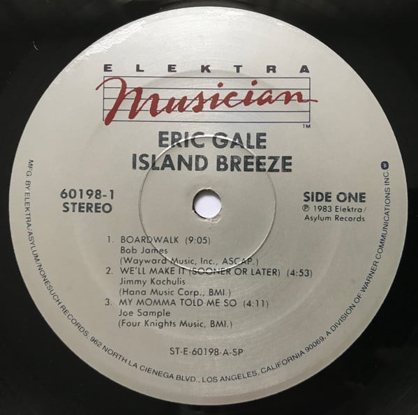 Eric Gale : Island Breeze (LP, Album, Spe)
