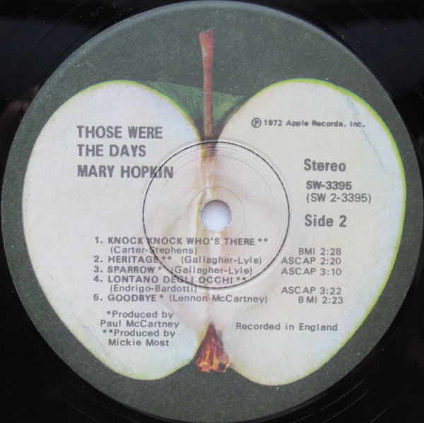 Mary Hopkin : Those Were The Days (LP, Comp)