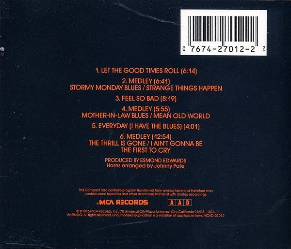 Bobby Bland & B.B. King : Together Again...Live (CD, Album)