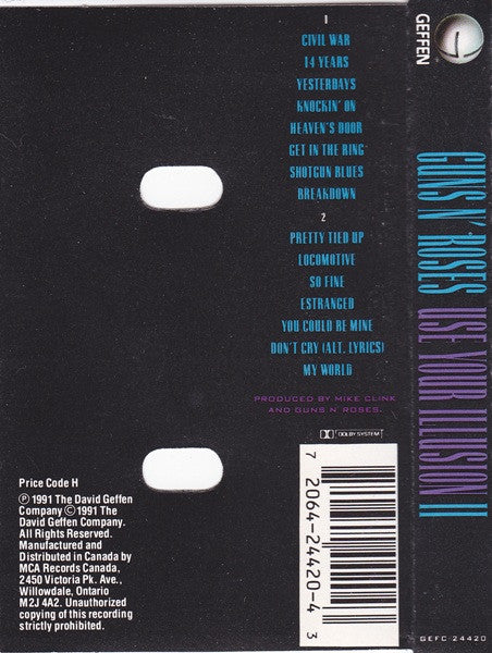 Guns N' Roses : Use Your Illusion II (Cass, Album, Dol)
