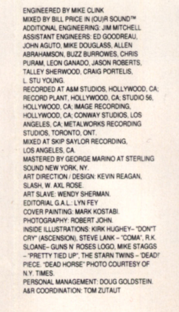 Guns N' Roses : Use Your Illusion II (Cass, Album, Dol)