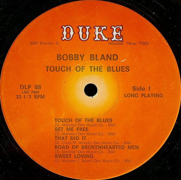 Bobby Bland : Touch Of The Blues (LP, Mono)