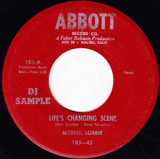 Myrna Lorrie : Life's Changing Scene / Listen To My Heart Strings (7", Promo)