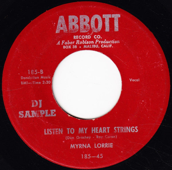 Myrna Lorrie : Life's Changing Scene / Listen To My Heart Strings (7", Promo)