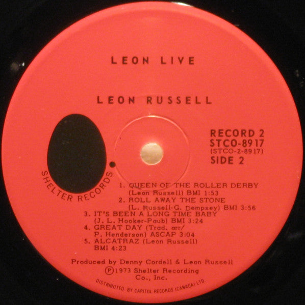 Leon Russell : Leon Live (3xLP, Album)