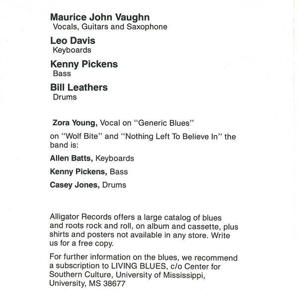 Maurice John Vaughn : Generic Blues Album (CD)