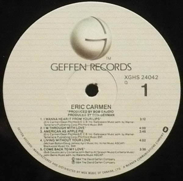 Eric Carmen : Eric Carmen (LP, Album)