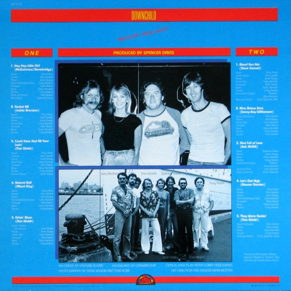 Downchild* With Spencer Davis : Blood Run Hot (LP, Album)