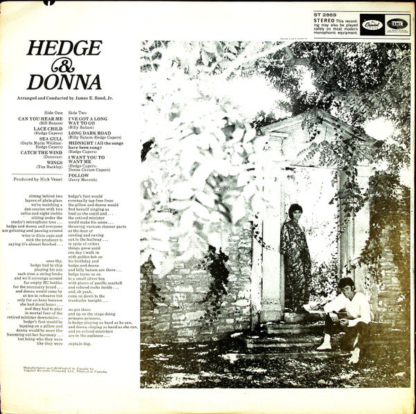 Hedge & Donna : (Love) - Hedge And Donna (LP, Album, Rai)