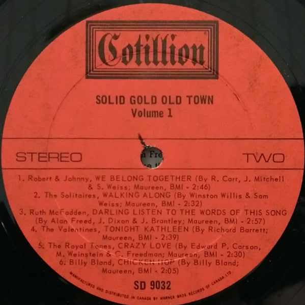 Various : Solid Gold Old Town. Volume 1 (LP, Comp, RE)