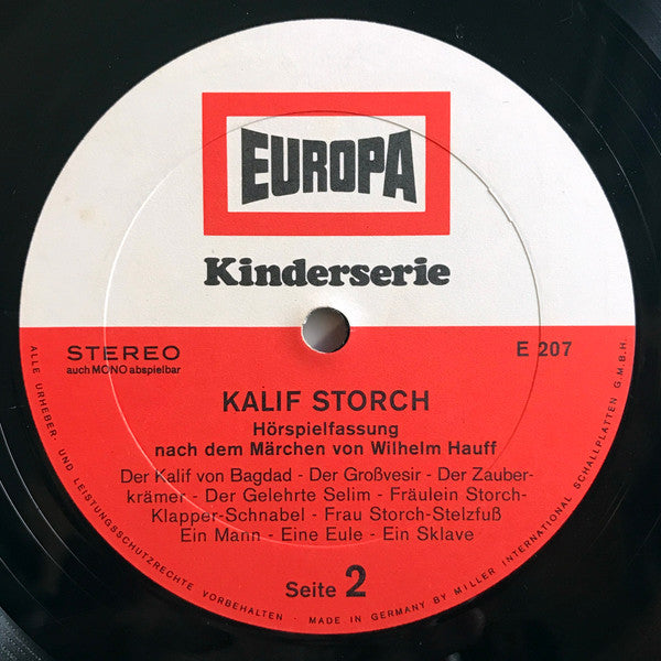 Wilhelm Hauff : Der Zwerg Nase & Kalif Storch (LP, RE)