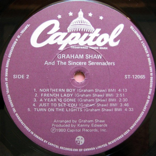 Graham Shaw And The Sincere Serenaders : Graham Shaw And The Sincere Serenaders (LP, Album)