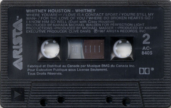 Whitney Houston : Whitney (Cass, Album)
