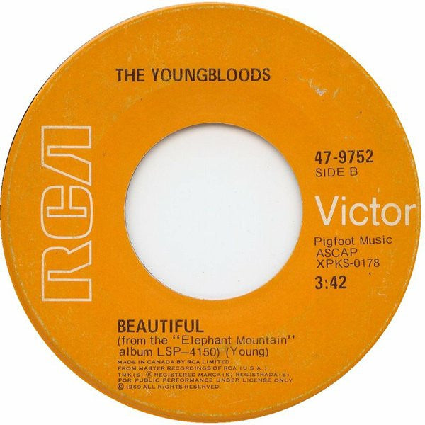 The Youngbloods : Get Together / Beautiful (7", Single)
