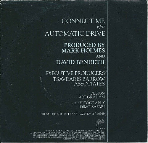 Platinum Blonde : Connect Me (7", Single)