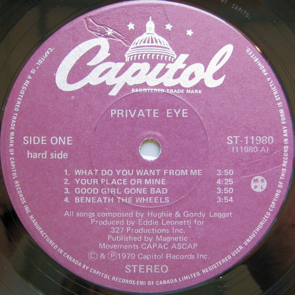 Private Eye (11) : Private Eye (LP, Album)