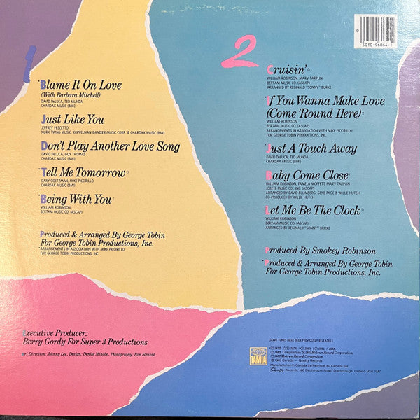 Smokey Robinson : Blame It On Love & All The Great Hits (LP, Comp)