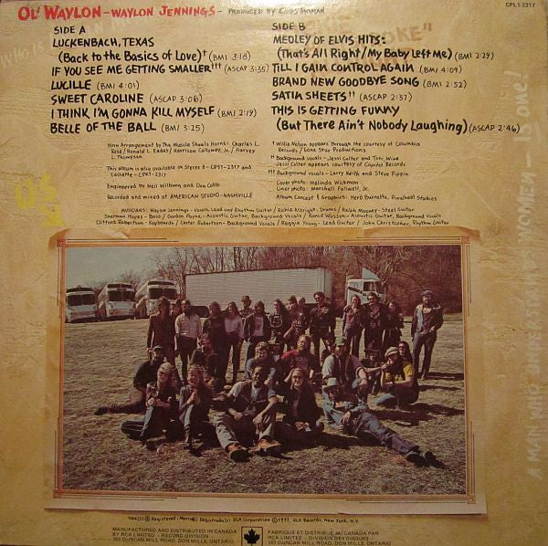 Waylon Jennings : Ol' Waylon (LP, Album)