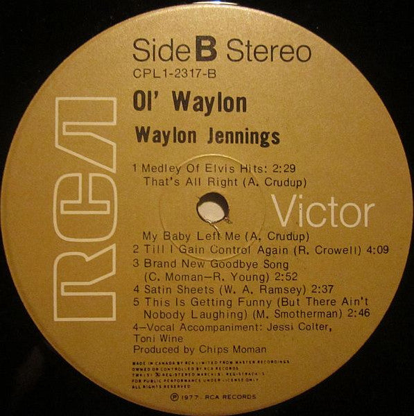 Waylon Jennings : Ol' Waylon (LP, Album)