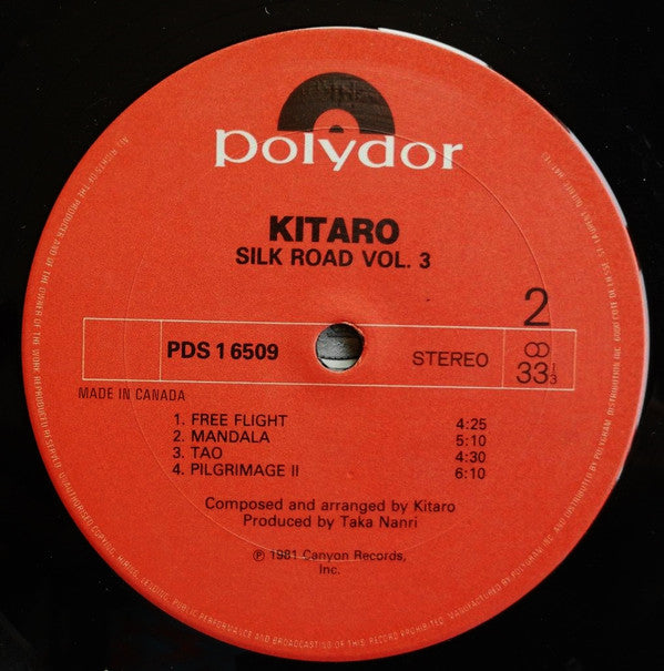 Kitaro : Silk Road III (Tun Huang) (LP, Album, RE)