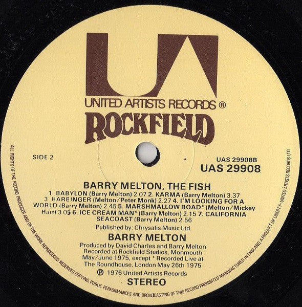 Barry Melton : The Fish (LP, Album)