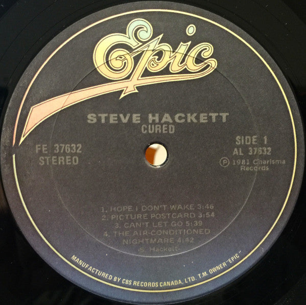 Steve Hackett : Cured (LP, Album)
