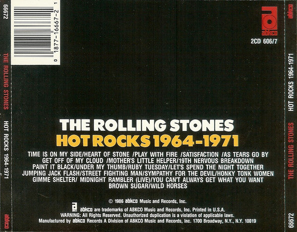 The Rolling Stones : Hot Rocks 1964-1971 (2xCD, Comp, RE, RM)