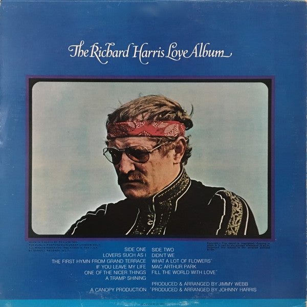 Richard Harris : The Richard Harris Love Album (LP, Album, Comp)