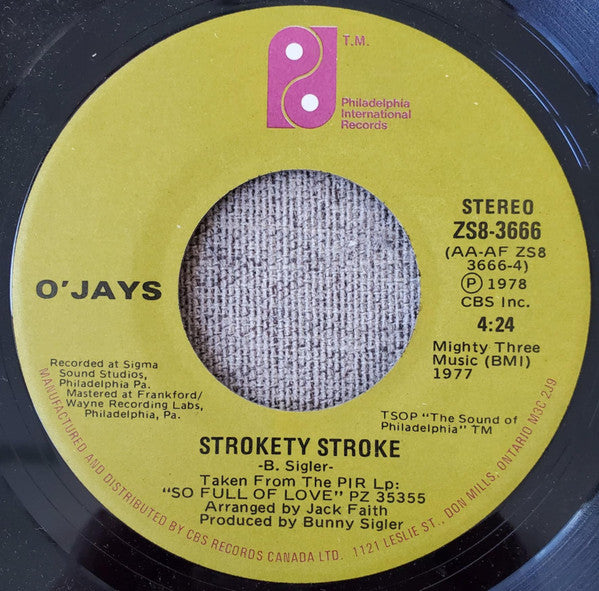 The O'Jays : Cry Together (7", Single)