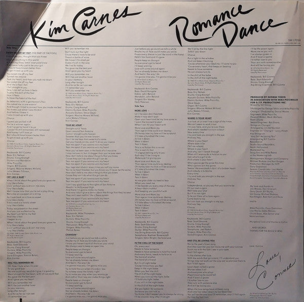 Kim Carnes : Romance Dance (LP, Album)