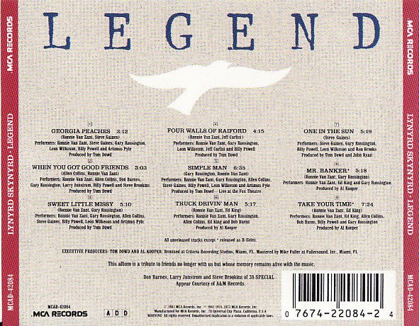 Lynyrd Skynyrd : Legend (CD, Album)