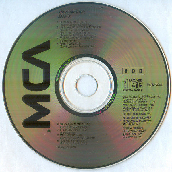 Lynyrd Skynyrd : Legend (CD, Album)