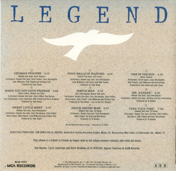 Lynyrd Skynyrd : Legend (CD, Album)