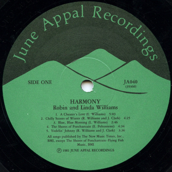Robin & Linda Williams : Harmony (LP, Album)