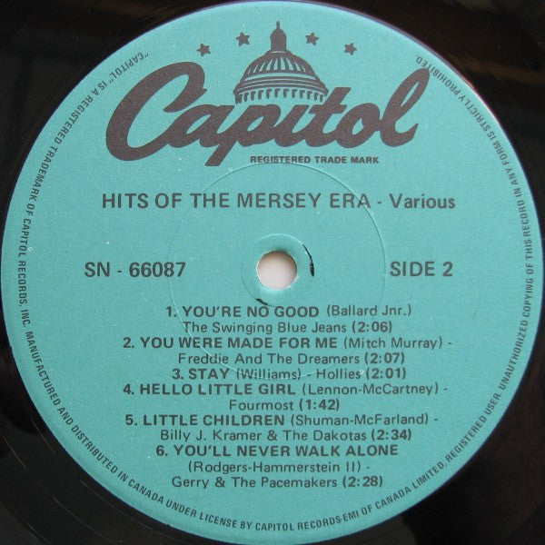 Various : Hits Of The Mersey Era - Volume One (LP, Comp, Mono)