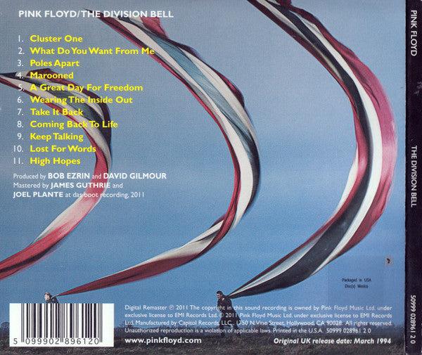Pink Floyd : The Division Bell (CD, Album, RE, RM, Gat)