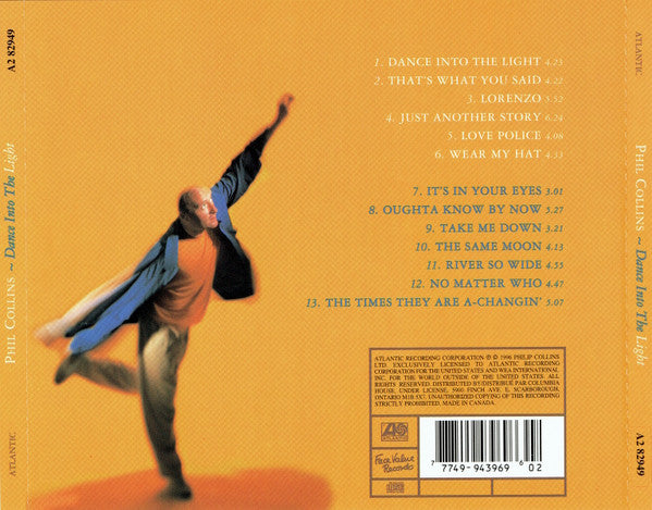 Phil Collins : Dance Into The Light (CD, Album, Club)