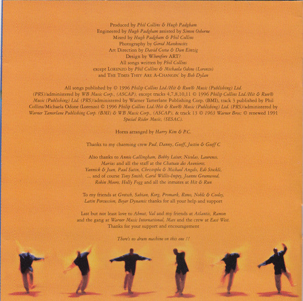 Phil Collins : Dance Into The Light (CD, Album, Club)