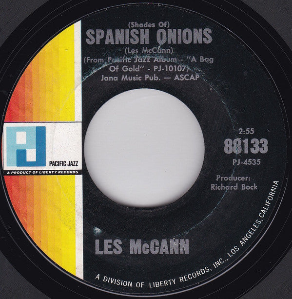 Les McCann : The Shout / (Shades Of) Spanish Onions (7")