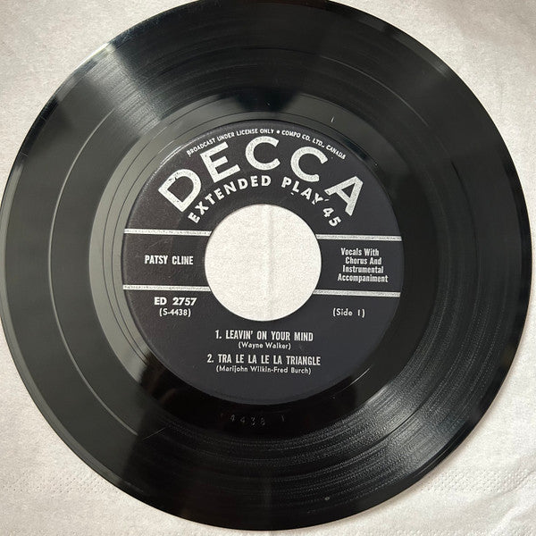 Patsy Cline : Leavin' On Your Mind (7", EP)