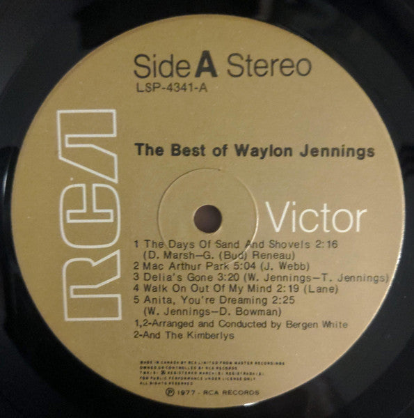 Waylon Jennings : The Best Of Waylon Jennings (LP, Comp)