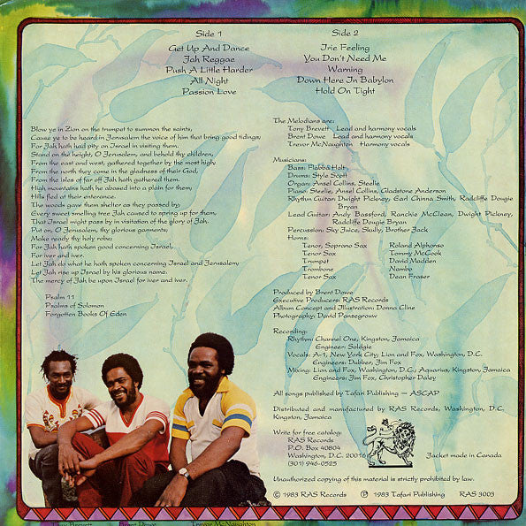 The Melodians : Irie Feeling (LP, Album)