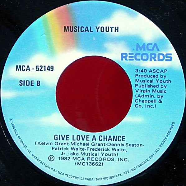 Musical Youth : Pass The Dutchie (7", Single)