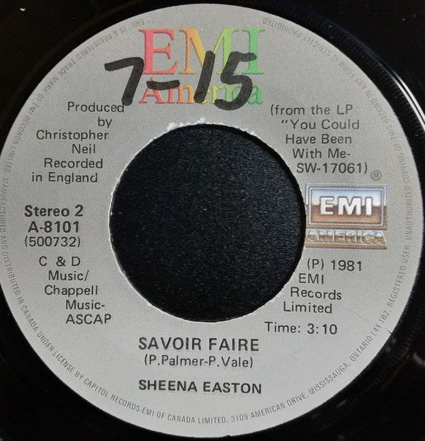 Sheena Easton : You Could Have Been With Me (7", Single)