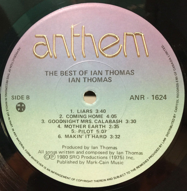 Ian Thomas (2) : The Best Of Ian Thomas (LP, Comp)