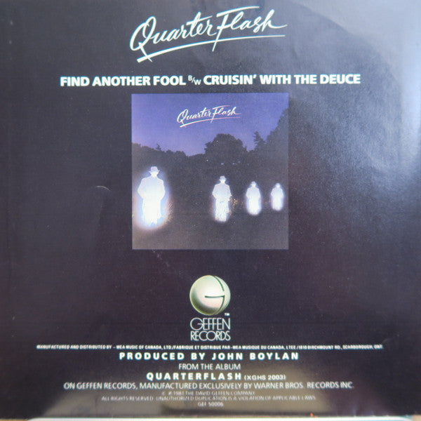 Quarterflash : Find Another Fool (7", Single)